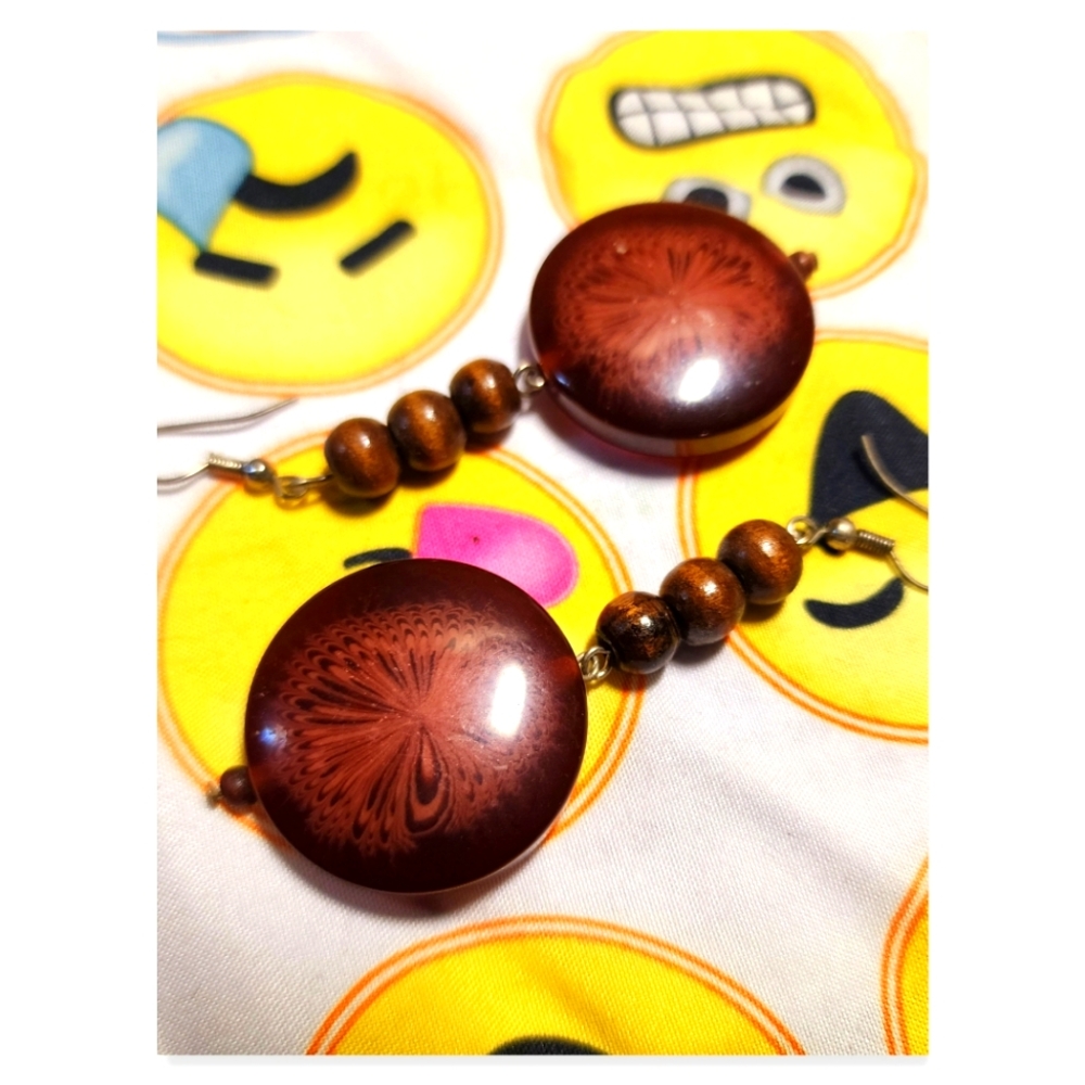 Wooden Earrings (Pierced)